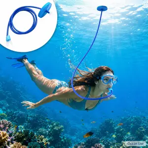 1 Set Safe Dry-Top Swim Snorkel, Soft Silicone Single/Dual-End Underwater Air Valve, Water-Resistant Freediving Breathing Gear, All-Purpose Swim Accessory for Adults Newbies Swimming Deep Water Dive