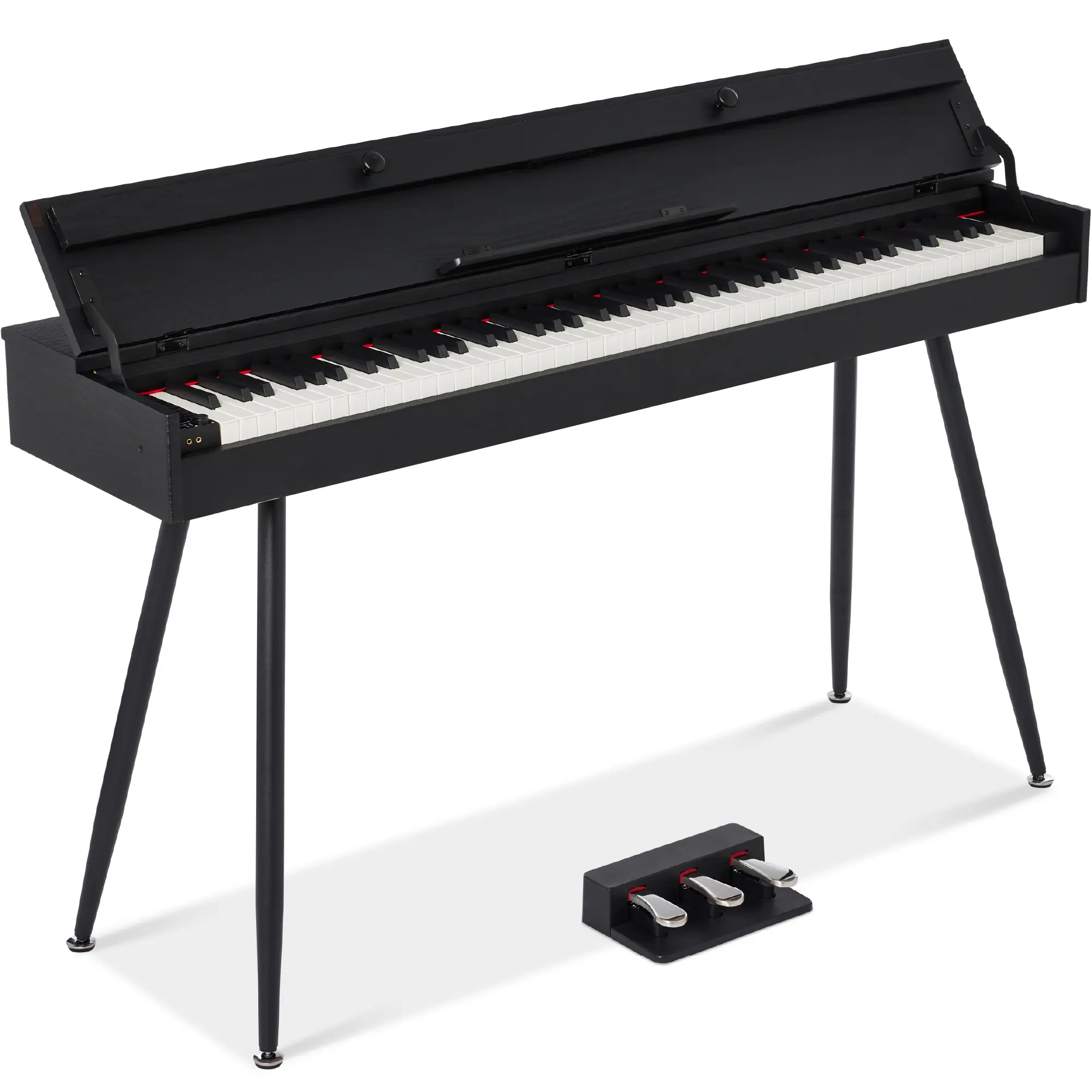 Best Choice Product Modern 88 Key Fully Weighted Desk Style Digital Piano w/ Metal Legs, 3 Sustain Pedal Best Choice Product Modern 88 Key Fully Weighted Desk Style Digital Piano w/ Metal Legs, 3 Sustain Pedal