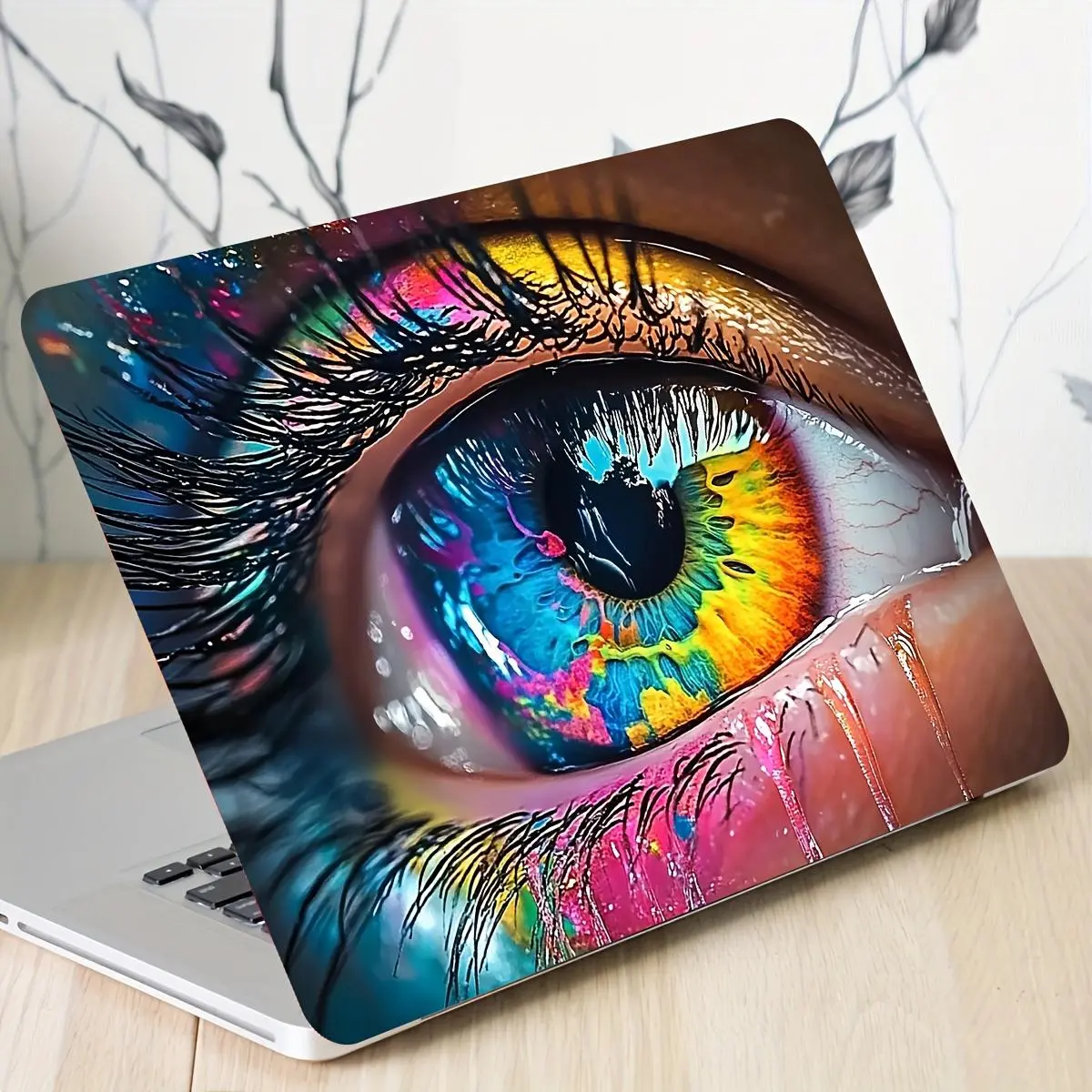 Colorful Eye Pattern Laptop Skin, Waterproof & Anti-scratch Laptop Sticker, Decorative Laptop Protector for Laptop, Car, Helmet, Motorcycle & Refrigerator