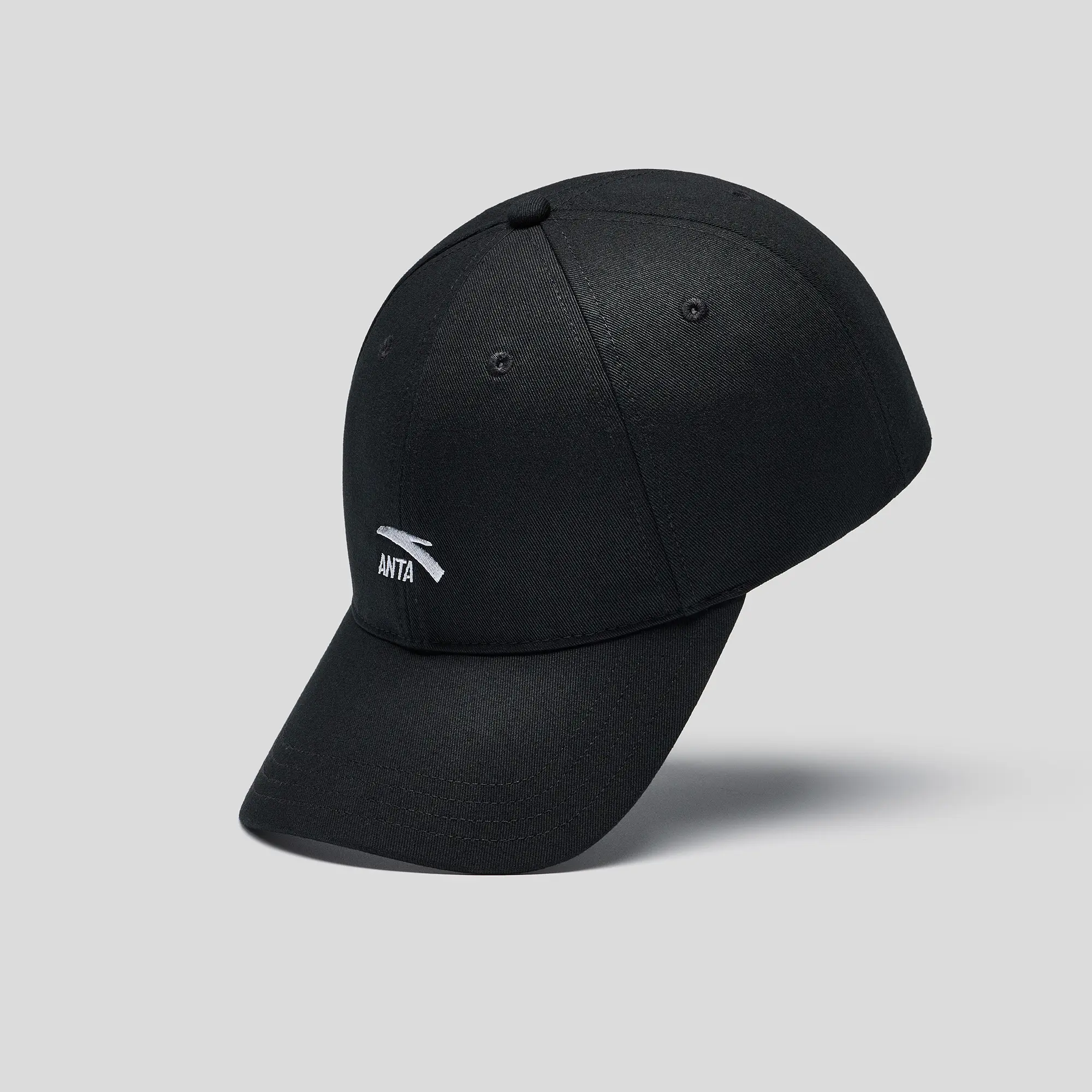 ANTA Baseball Cap Black Fashionable Adjustable Dailywear
