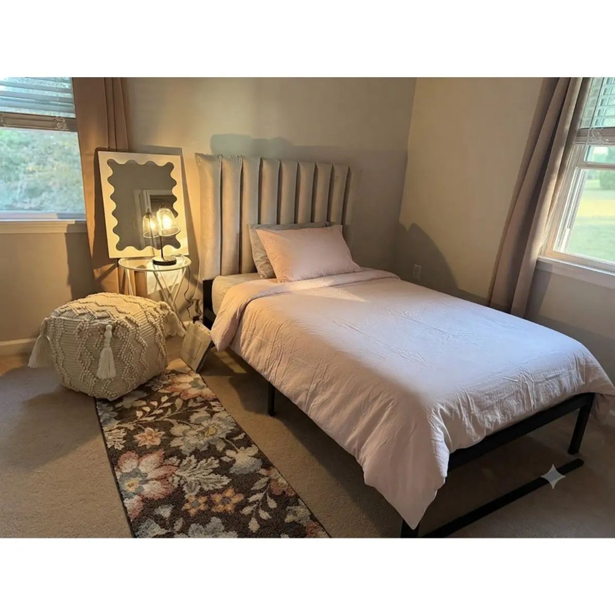Gray Twin XL Microfiber Sheet Set - 100% Polyester, Move-In Ready, Includes Fitted & Flat Sheets, Standard Pillowcase, 40171 65413