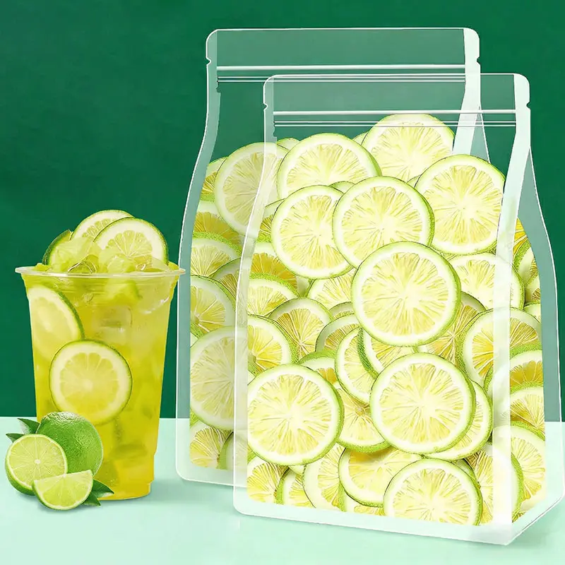 Premium Freeze-Dried Green Lemon Slices - Beverage Flavor Enhancer for Iced Tea, Water Infusion & Gift Embellishments