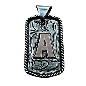 Custom Handmade US Dog Tag mirror Ornament, Keychain, Pendant, Necklace. Copper Initial. Hand crafted Jewelry. Hand Engraved. Includes Free 23" Chain & Keychain Ring