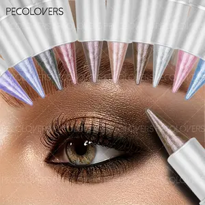 Eyeshadow Pencil, Waterproof Sweatproof Monochromatic Purple Metalic Shimmer Finish, for Bold Eye Makeup Looks, Suitable for Music Festival