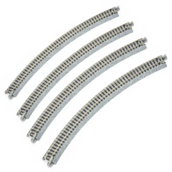 Kato 20-120 N Scale 315mm (12 3/8") Radius 45º Curve Track [4 pcs] UniTrack