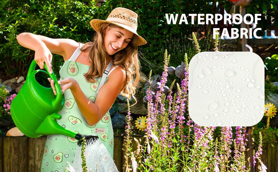 4Packs Apron for Women and Men with Pocket,Comfortable Floral Chef Kitchen Cooking Baking Painting Aprons,Waterproof & Adjustable Strap,Gift for Mom,Ideal for Gardening & Crafting,Cooking & Grilling