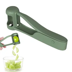 Grape Cutter for Toddlers 1-3, Grape Slicer Kitchen Gadget for Vegetable Fruit Salad Cake Decor, Stainless Steel Baby Grape Quarter Cutter Tool for Cherry Tomato Strawberry Blueberry Utensils Lightweight