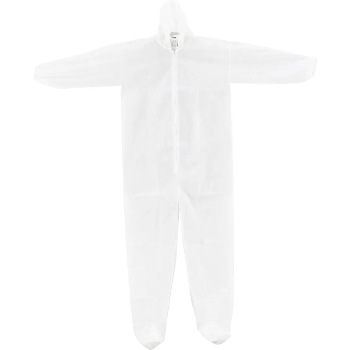 Men's Disposable Coverall Uniforms - 3XL, 25 Pack, White, 40g Polypropylene Garment (kc-pp-40g-cvl), Full Length, Breathable, Zip Front, Attached Hood & Boots, Elastic Ankles, Dry Dust, Food Contact Compliant, Industrial Workwear, Dust And Debris Protecti