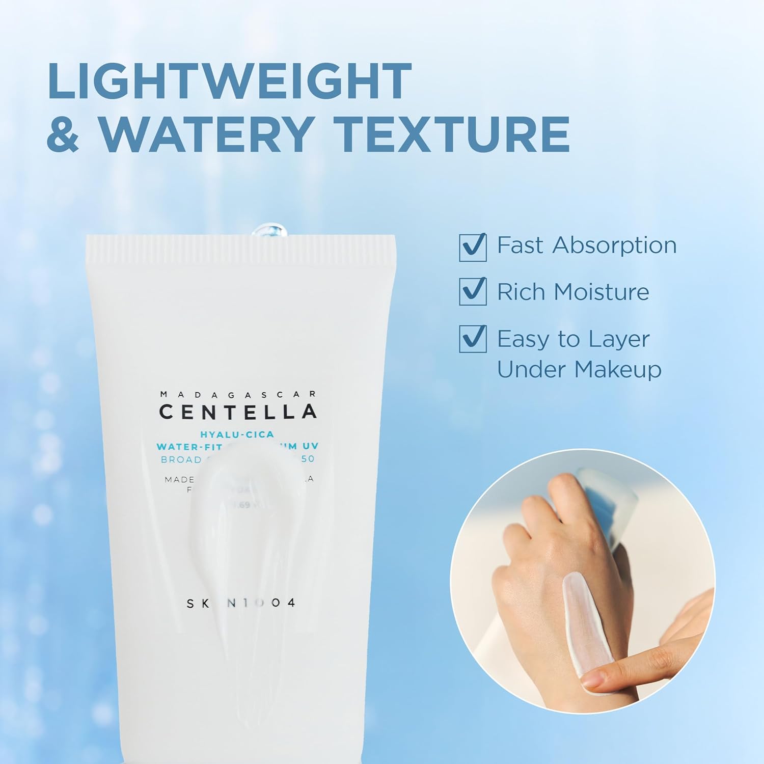 SKIN1004 Centella Hyalu-Cica Water-Fit Sun Serum SPF 50 – Korean Sunscreen with Hyaluronic Acid, Lightweight No White Cast Face Sunscreen, Hydrating UV Protection, Travel Size 1.69 fl oz / 50ml SKIN1004 Centella Hyalu-Cica Water-Fit Sun Serum SPF 50 – Korean Sunscreen with Hyaluronic Acid, Lightweight No White Cast Face Sunscreen, Hydrating UV Protection, Travel Size 1.69 fl oz / 50ml