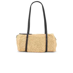 Madewell Modern Legacy Shoulder Bag Raffia in True Black Multi