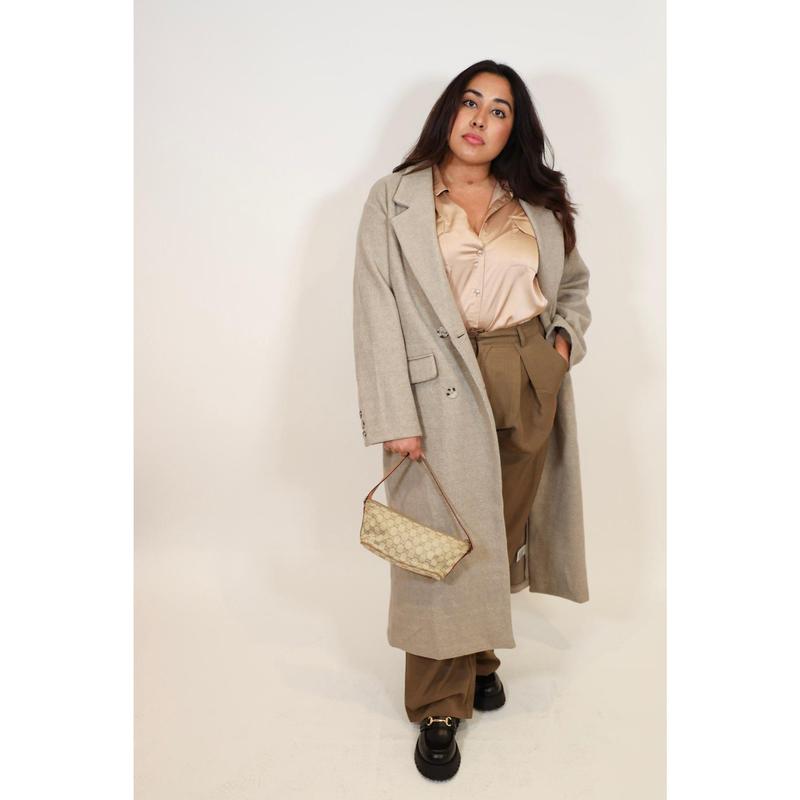 Double Breasted Lapel Duster Coat