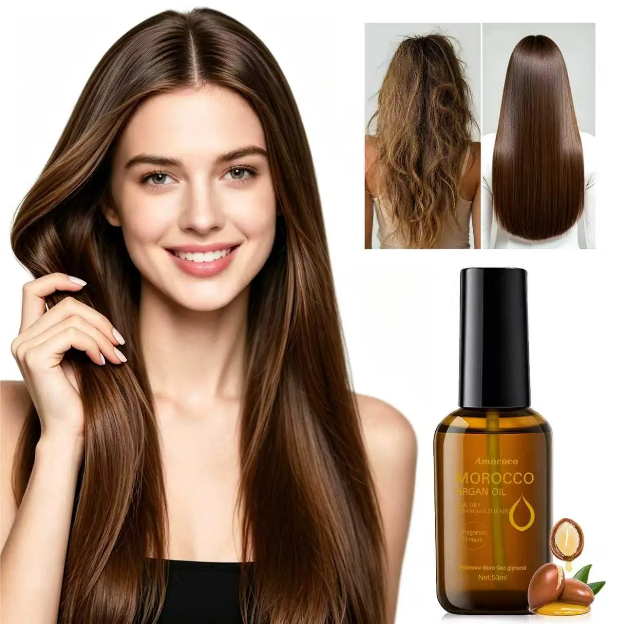 Renewing Hair Serum with Tropical Botanicals - For Ultimate Hydration, Manageability and a Vibrant Healthy Glow