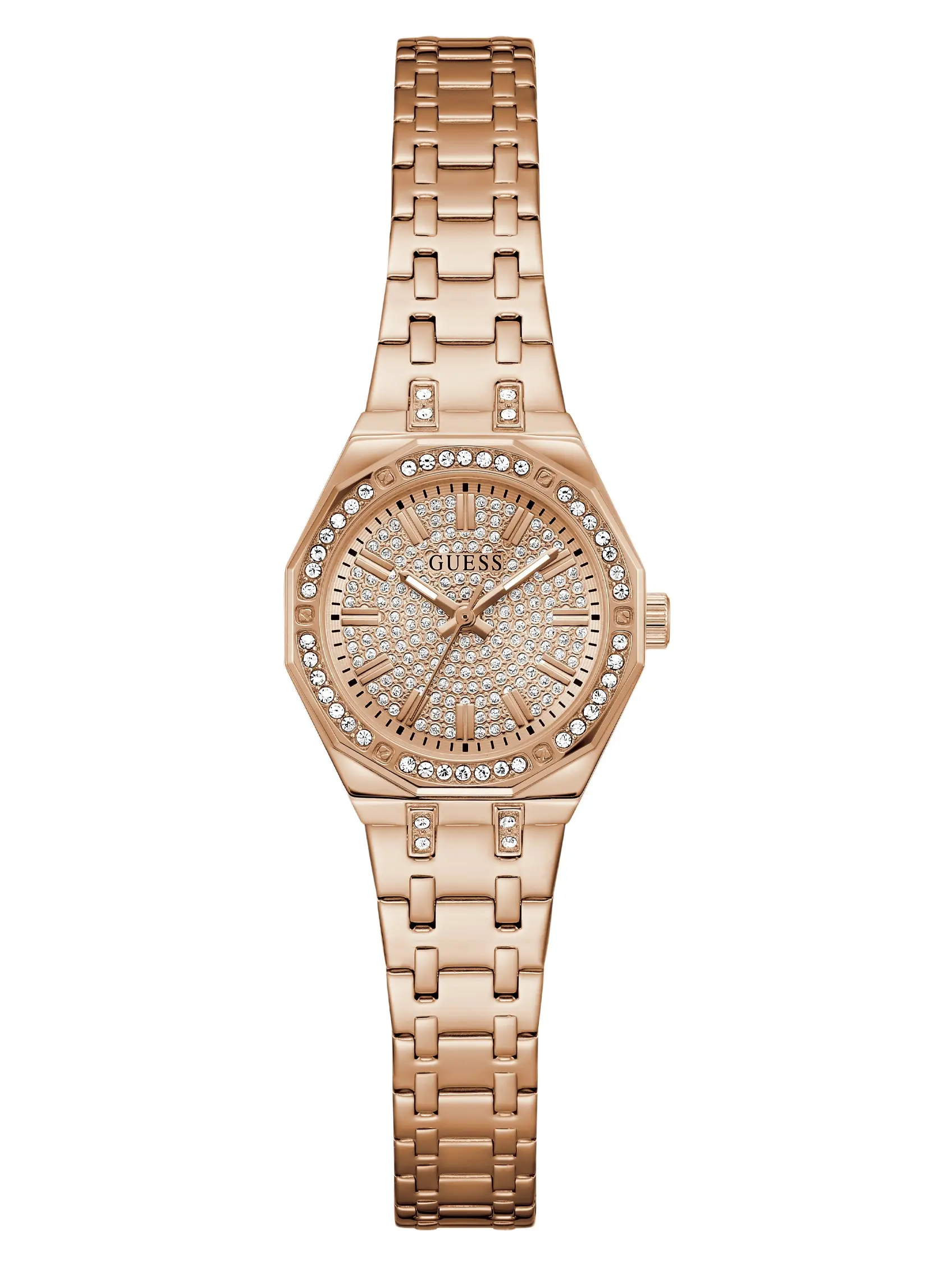 GUESS Female Rose Gold-Tone Analog Watch