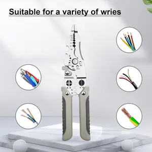 2025 New Arrival Multifunctional Wire Stripper Crimper Cable Cutter Pliers, Professional Electrical Wire Stripping Tool, Multipurpose Wire Stripper for Electrical Cable Cutting