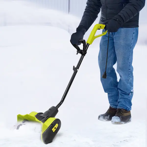 12-Inch Corded Snow Blower - Snow Shovel Black And Green