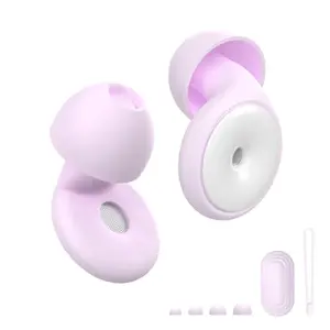 Sonic Filtering Earplugs 30dB, Noise Reduction Reusable Silicone Ear Plugs for Sleeping, Live Music, Concerts, Travel & Work, High-Frequency Noise Filtering, 4 Size Tips (XS-L) & Case, Waterproof, Washable Hearing Protection, Swimming Earplug
