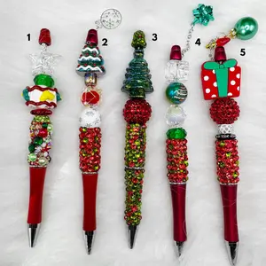 Blingtastic Holiday Christmas Beaded Pens