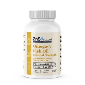 Omega-3 Fish Oil Supplement for Brain Focus & Heart Support ️ High Potency Omega3Capsules, Daily Nutrition for Active Living