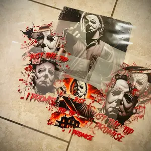 Michael Myers DTF Transfers - 6 High-Quality Transfers for Crafting and Decorating Various Items