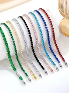 neutral zircon bracelet, Stackable bracelets, tennis design, Modern Fashion Accessories, tennis bracelet, perfect gift for men and women, Valentine's Day gift, New Year's gift, Ramadan gift