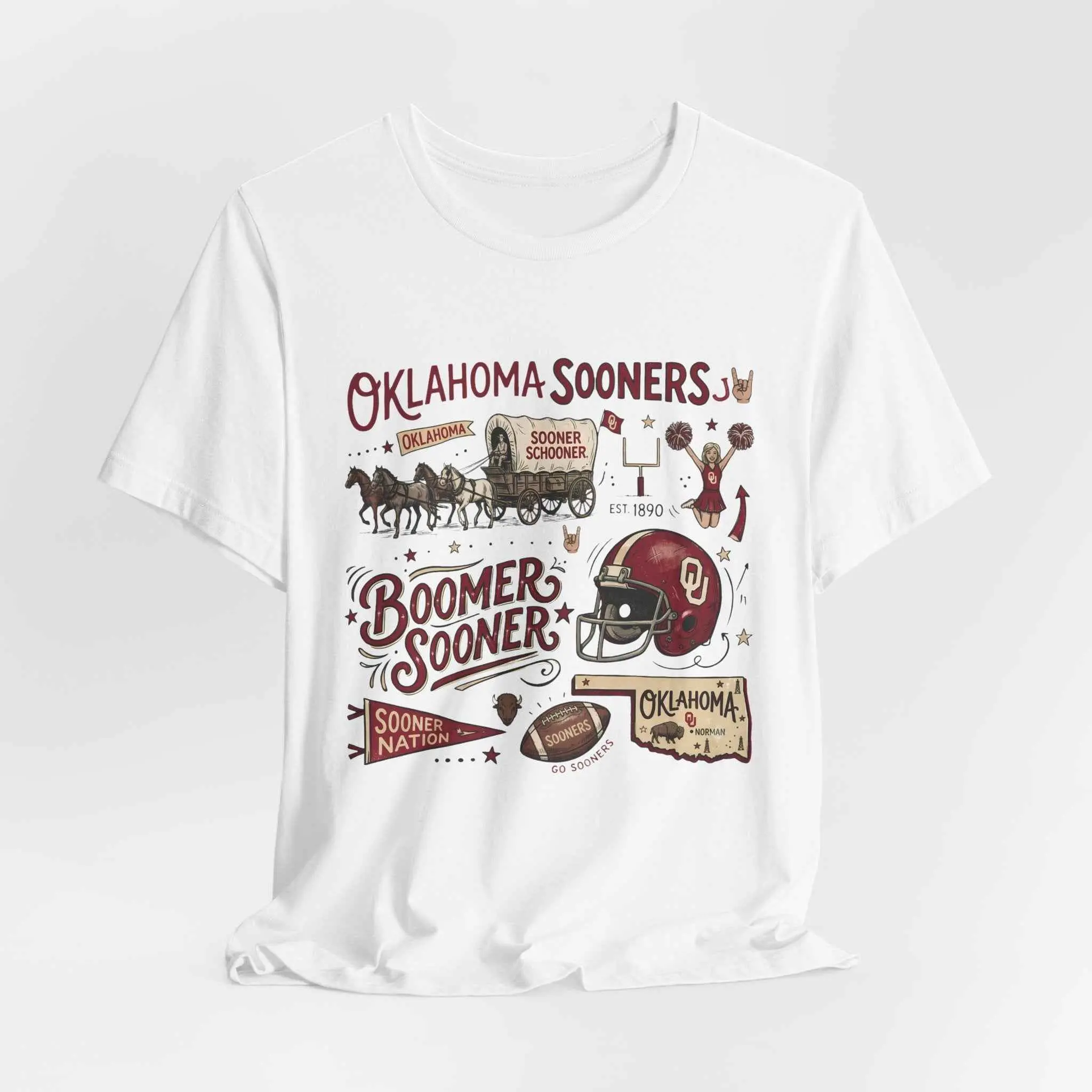 Vintage Oklahoma Sooners T-Shirt | Boomer Sooner Retro Game Day Tee