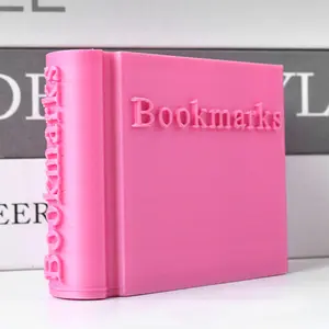 3D Book Bookmark Storage Box, Simple Artistic Office Desk Organizer, Ideal Gift for Book Lovers, Readers, Teachers, Book Accessories