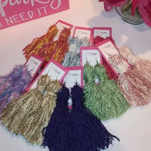Yarn Tassel Earrings - Fierce Fringe