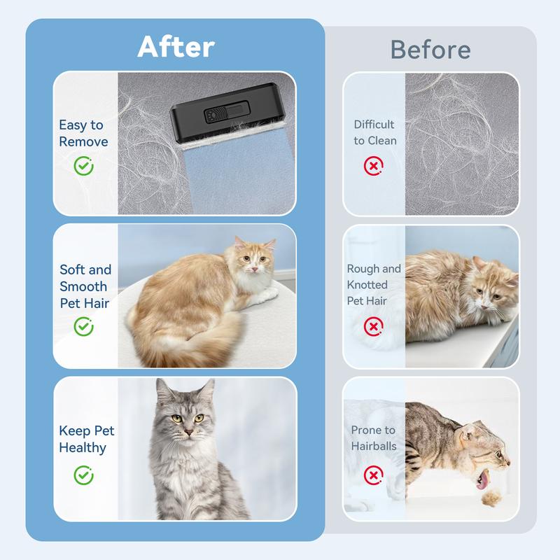 Dog Hair Brush, Retractable Shedding Brush with Dense Teeth, Dog Brushes For Grooming, Cute Grooming Comb for Home, Business Trip, Gentle Pet Comb for Travel