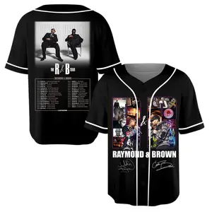 Breezy Raymond Baseball Jersey Fans Merch U and Brown R&B Tour 2026 Baseball Jersey, Raymond and Brown Concert Back Print