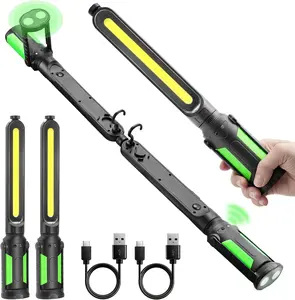【FathersDayGift】Linkax Rechargeable 2400LM USB Work Light Bar for Mechanics, 4400mAh Battery, Hooks & Magnetic Attachment, LED Car Lights, Vehicle Accessories for Car & Garage Repair Tools, Tools And Gadgets, Car Accessories