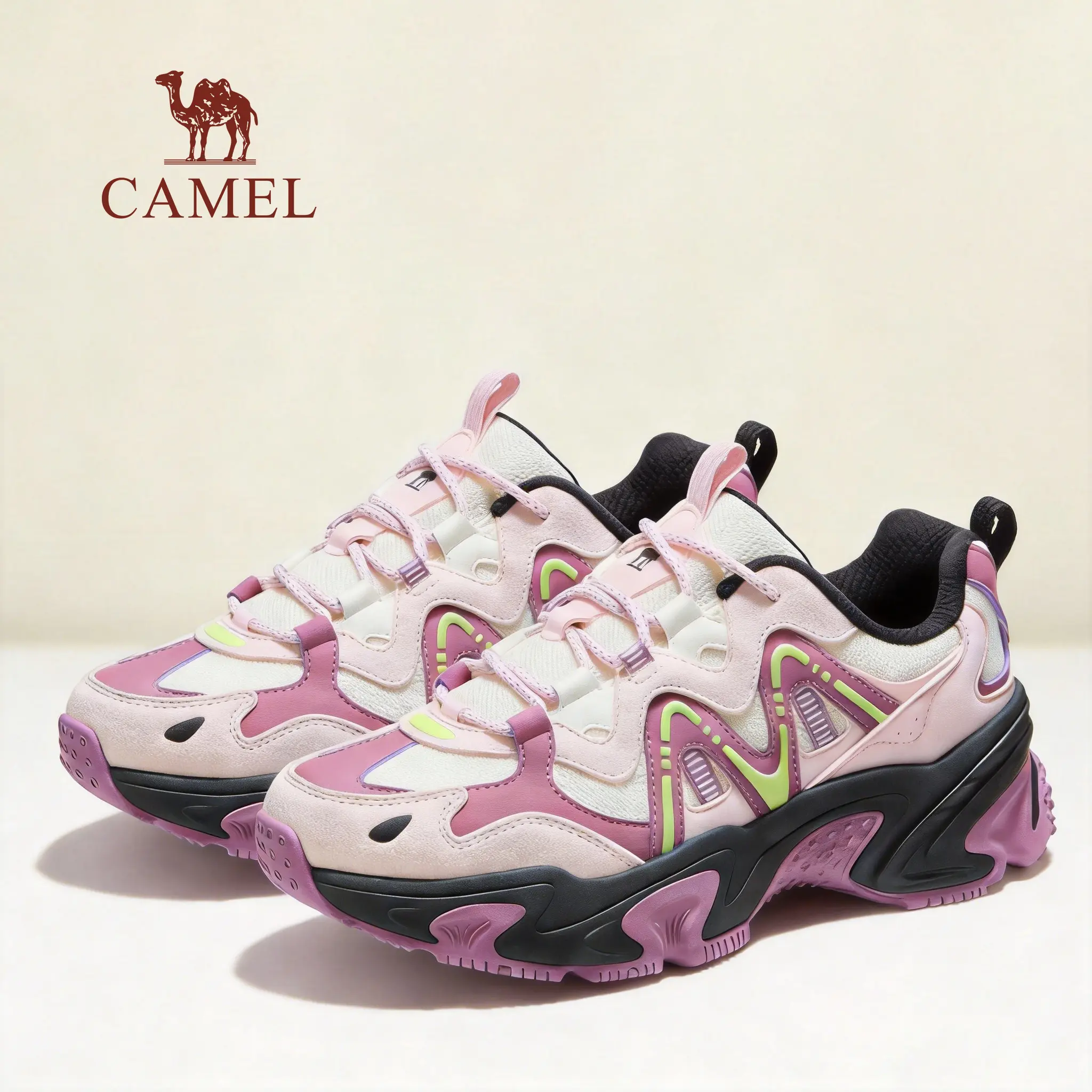 CAMEL Starry Wild Women's Chunky Sneakers – Breathable Platform Dad Shoes, Lightweight Outdoor Walking Running Athletic Casual Fashion Trainers, Spring Summer outfits vacation outfits 2026