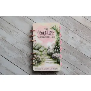 The Soft Life Savings Challenge , Save Money, A6 Budgeting Book Binder Cash Envelopes Wallet Budget