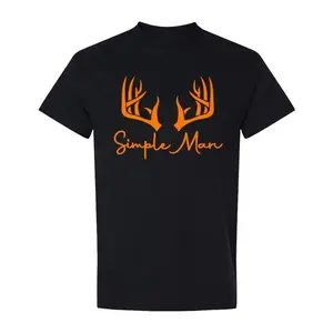 Women's Unisex Short-Sleeve Deer Pattern T-Shirt - Comfortable Fabric, Menswear Streetwear Sports Clothes, Ideal for Hunting, Hiking