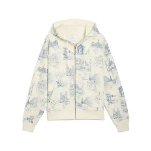 PUMA Mens Fenty X X Smurfs Toile Zip-Up Hoodie Athletic Outerwear Casual - Blue