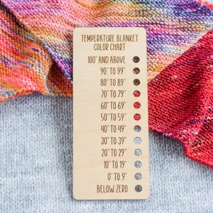 Temperature Blanket Color Chart