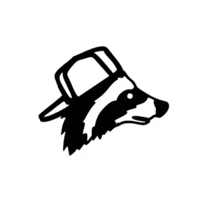Raccoon With Backwards Hat Decal - Custom Initial Duck Decal for Trucks & Cars, High Quality Vinyl, Weather Resistant, Handmade in the US