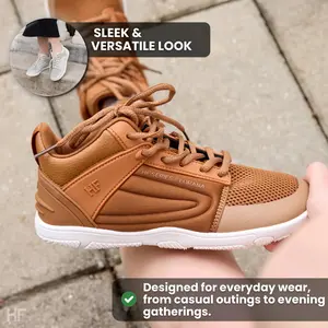 HF Lorana Sneakers – Ergonomic Barefoot Shoes for Everyday Wear Unisex Round Toe Laces All Seasons Zero-Drop Sole Lightweight Comfort