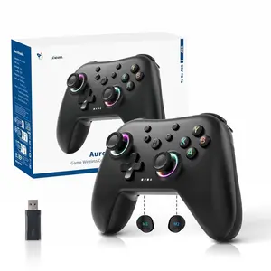 II 2.4G   Controller for PC/Android//iOS/ 2/Steam Deck with Rotary Motors, RGB Hall Effect Joysticks - Upgraded PC Gaming Controller and  Buttons Lock