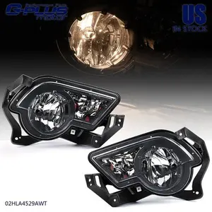 Pair Fog Lights Fit For Chevy Avalanche 2002-2006 With Body Cladding W/Brackets