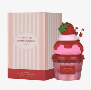 Lattafa Berry on Top Give Me Gourmand Unisex Fragrance, 75ml (2.55 fl oz) EDP Spray Bottle, Natural Berry-Vanilla Blend Everyday Perfume