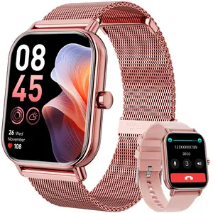 Smart Watch with Bluetooth Call, 1.83" Fitness Tracker, Heart Rate Monitor, IP67 Waterproof Smartwatch for Android iOS, 100+ Sports Modes, 7-Day Battery Life