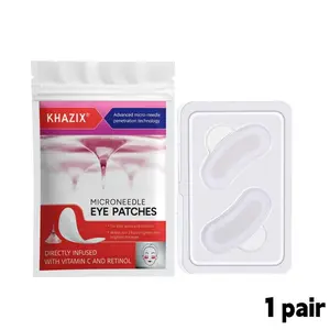 1 pair, Microneedle Eye Patches, Infused with Retinol, Hyaluronic Acid & Peptides, Hydrating & Brightening Eye Care, 2-Hour Skincare