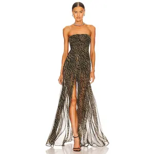 retrofete Nicole Dress in Tiger Stripe