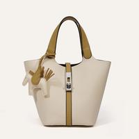 Beige with Yellow Apricot