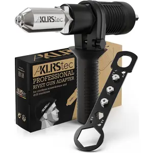 tec Professional Rivet  Adapter - Rivet Attachment for Cordless Screwdrivers and Drills - Easy processing for Pop Rivets