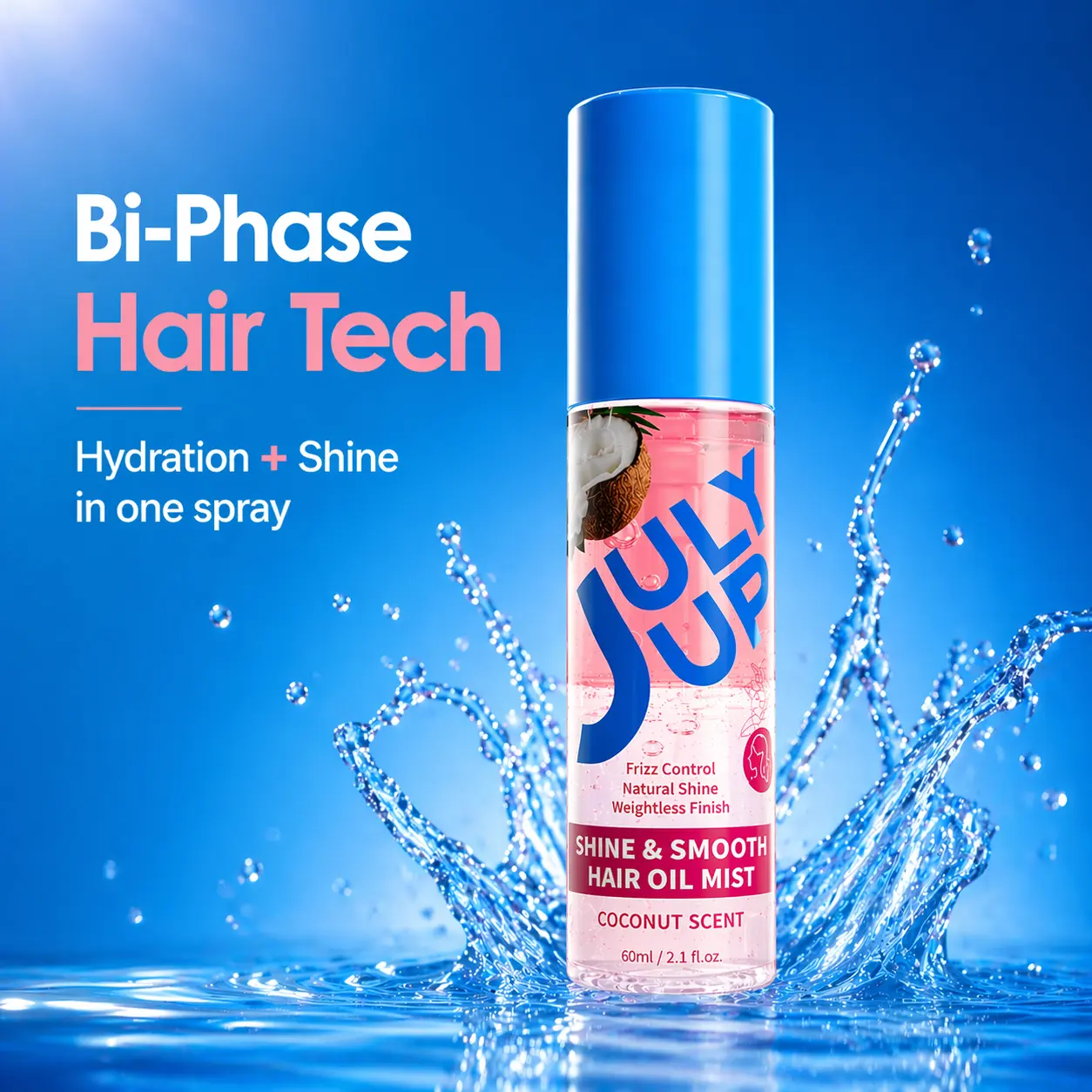 Weightless Bi-Phase Hair Oil Mist | Non-Greasy Leave-In Conditioner Spray for Instant Shine & Frizz Control hairspray gloss Vitality Unisex Anti-Breakage Repair