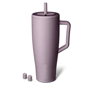 BrüMate Era 40oz Tumbler with Handle and Straw + Magnetic Straw Cover 2-Pack Bundle | 100% Leakproof Insulated Tumbler | Keeps Ice 24+ Hours | Cup Holder Friendly Base
