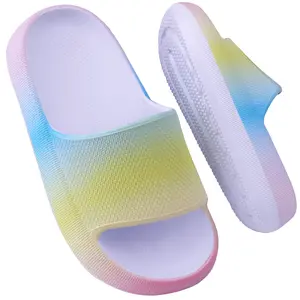 2025 EVA Summer Thick Sole Cool Slippers Indoor Soft Sole Home Bathroom Shower Slippers Beach Shoes Boy And Girls