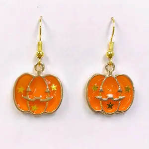 Halloween Pumpkin Earrings for Women - Festive Party Accessories