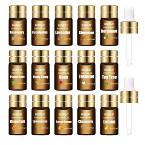 Essential Oils Set-for Aromatherapy Diffuser, Humidifiers,Air Freshening,Massage-Lavender,Peppermint,Eucalyptus,Tea Tree,Sweet Orange,Rosemary